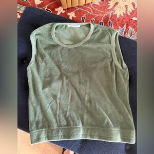Perfectwhitetee Sage Green Knit Top